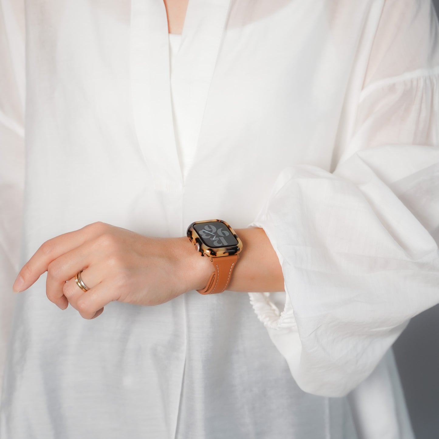 【NEW】樹脂 マーブル 保護フレーム ガラスなし ハードタイプ アップルウォッチ ケース Apple watch
