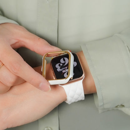 【NEW】ゴールドライン 保護フレーム ガラスなし ハードタイプ アップルウォッチ ケース Apple Watch