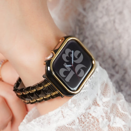 【NEW】ゴールドライン 保護フレーム ガラスなし ハードタイプ アップルウォッチ ケース Apple Watch