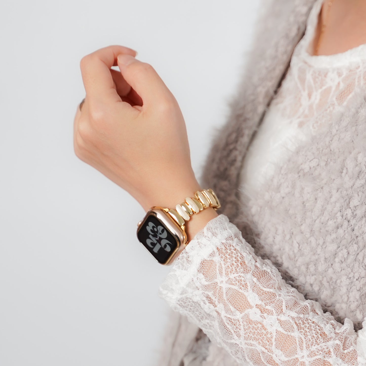 【NEW】メタルビーン バイカラー アップルウォッチバンド Apple Watch ベルト
