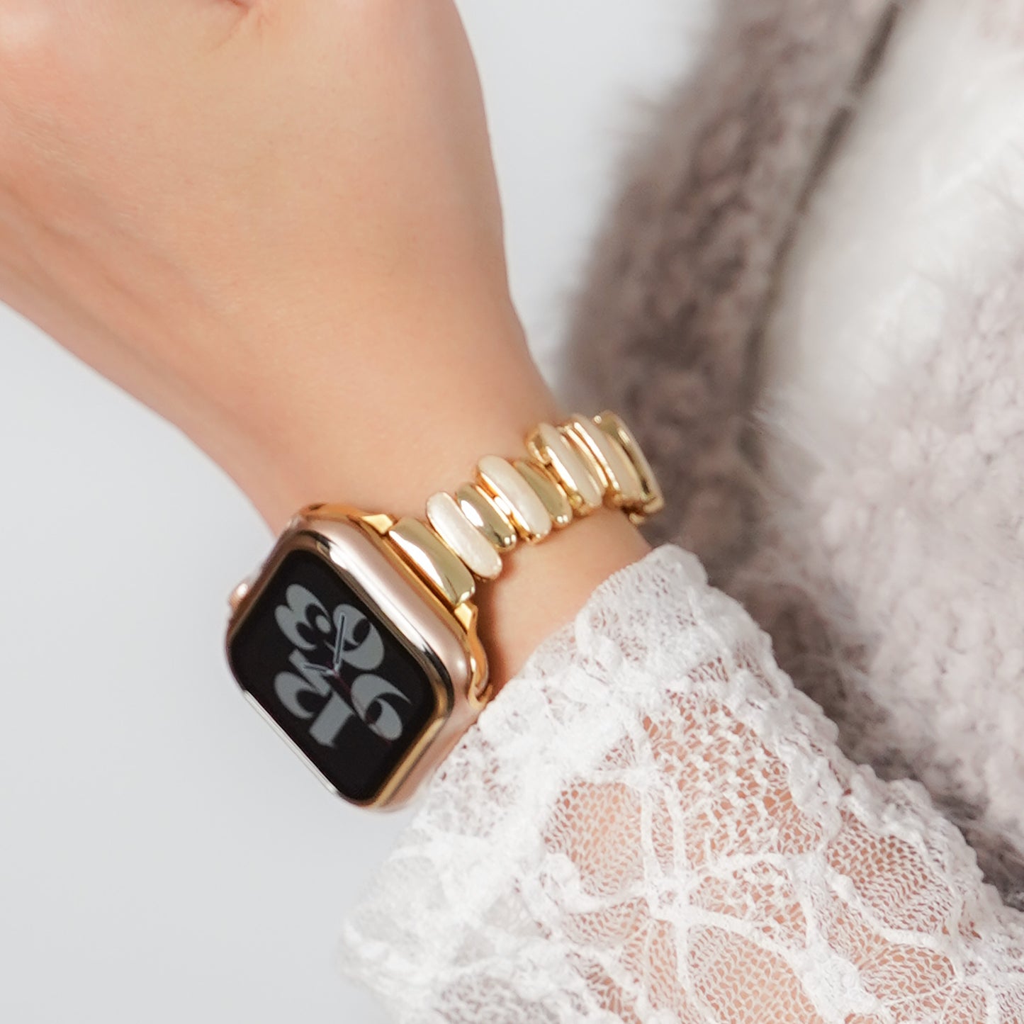 【NEW】メタルビーン バイカラー アップルウォッチバンド Apple Watch ベルト