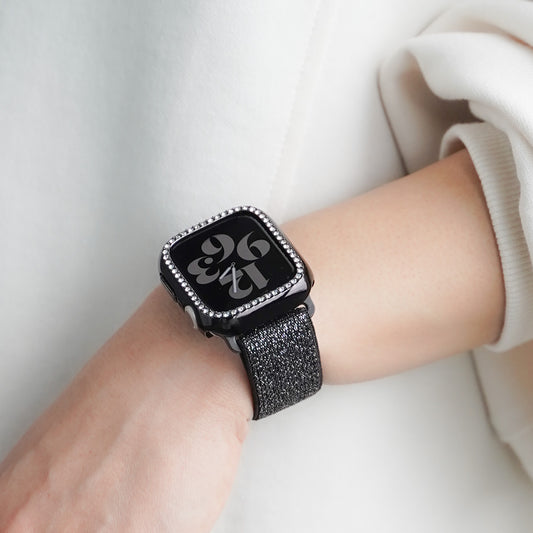 Nylon Glitter Stone Apple Watch Band Sparkly Apple watch