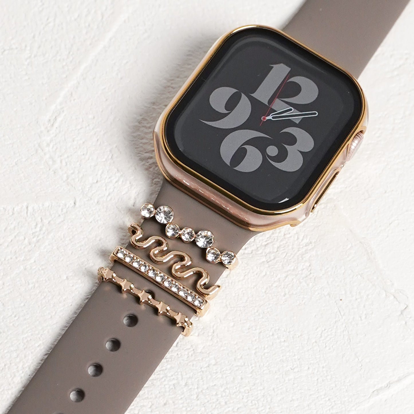 【NEW】デザインチャーム パール ビジュー アクセサリー アップルウォッチ Apple Watch