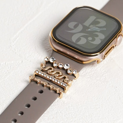 【NEW】デザインチャーム パール ビジュー アクセサリー アップルウォッチ Apple Watch