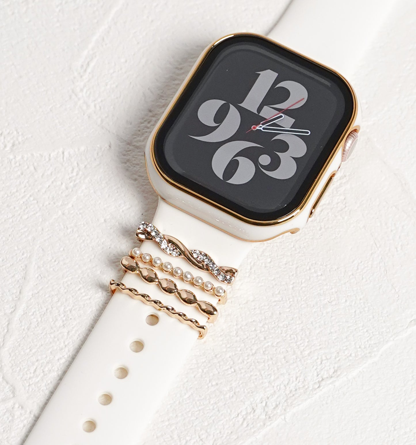 【NEW】デザインチャーム パール ビジュー アクセサリー アップルウォッチ Apple Watch