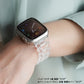 Clear 3-row Resin Apple Watch Band Transparent Apple Watch