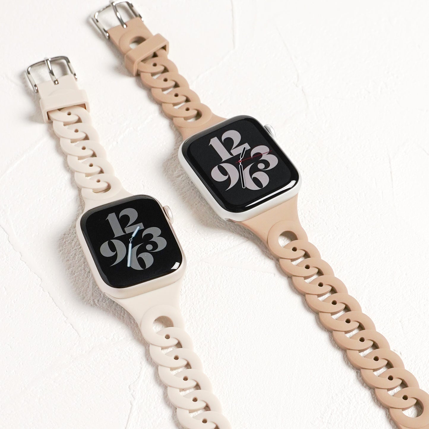【新色追加】丸シリコン チェーンデザイン アップルウォッチバンド Apple Watch