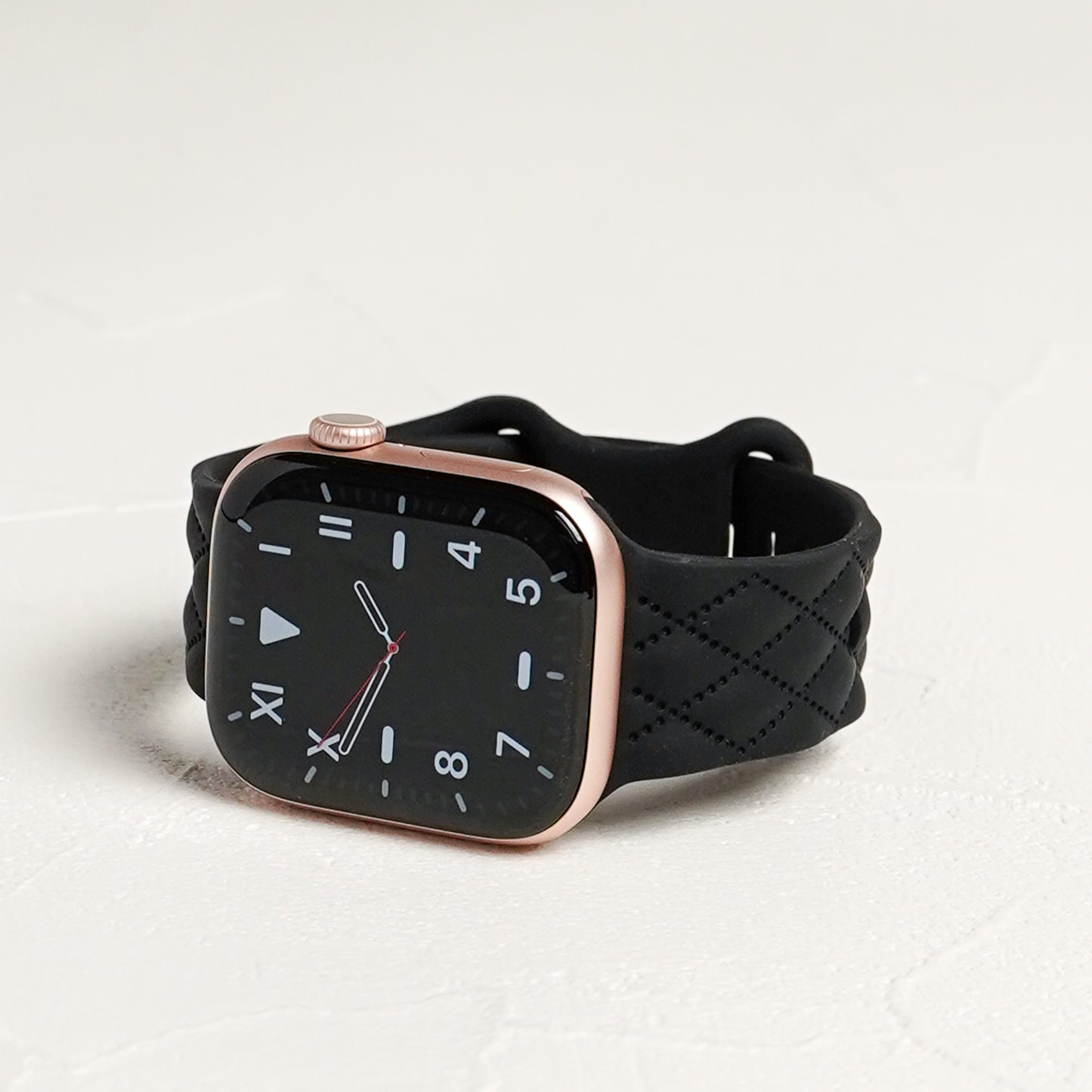 【NEW】キルティング風 シリコン アップルウォッチバンド Apple Watch ベルト