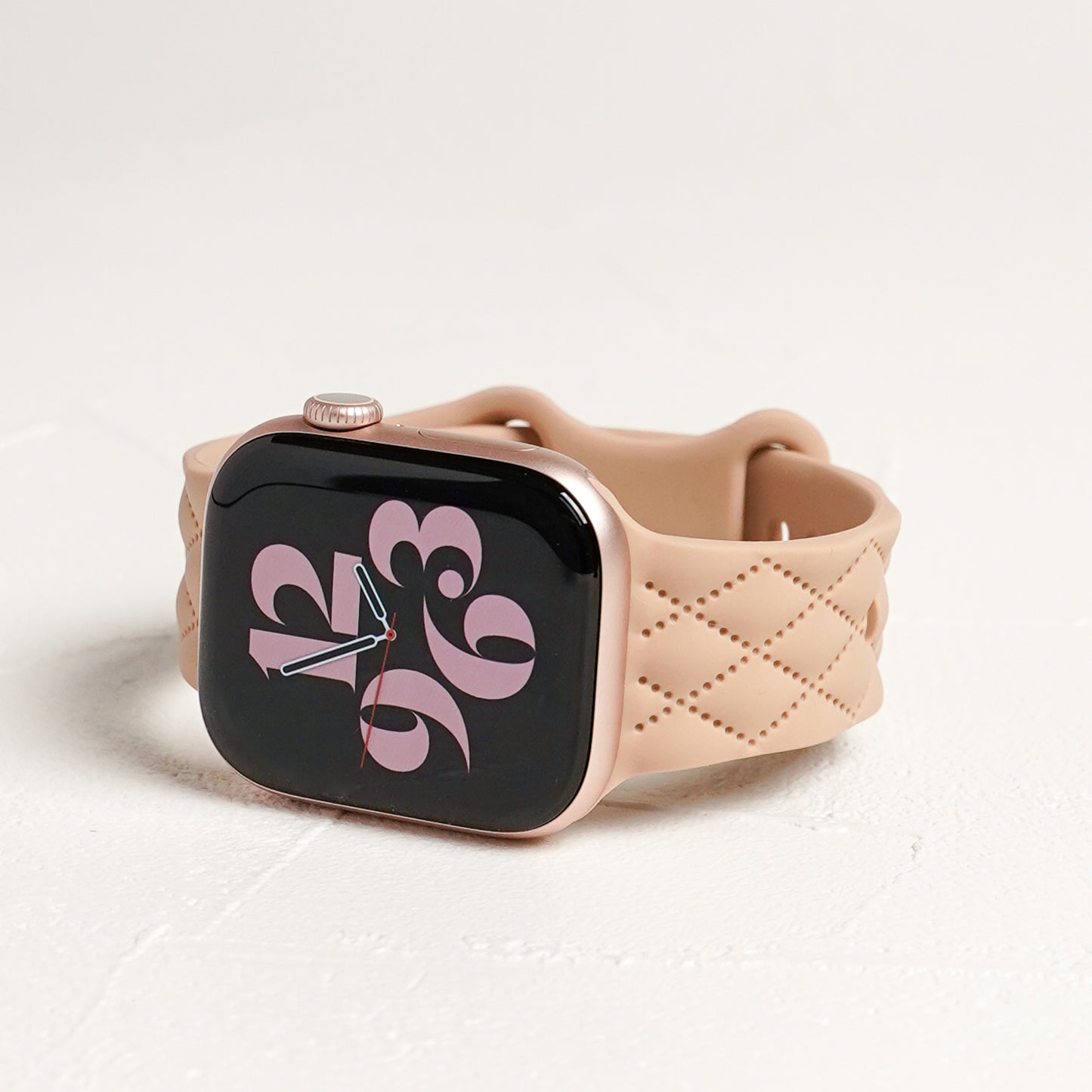 【NEW】キルティング風 シリコン アップルウォッチバンド Apple Watch ベルト