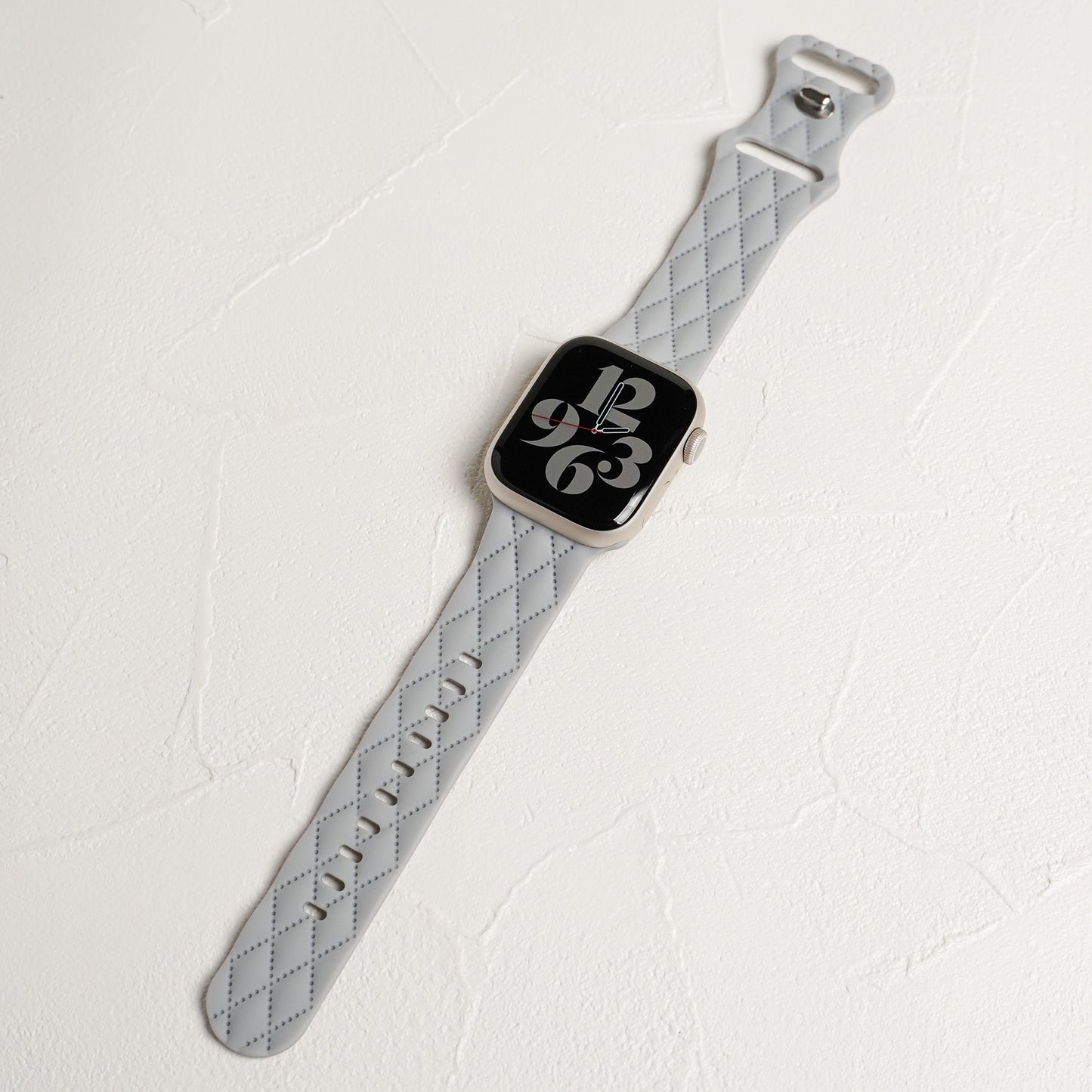 【NEW】キルティング風 シリコン アップルウォッチバンド Apple Watch ベルト