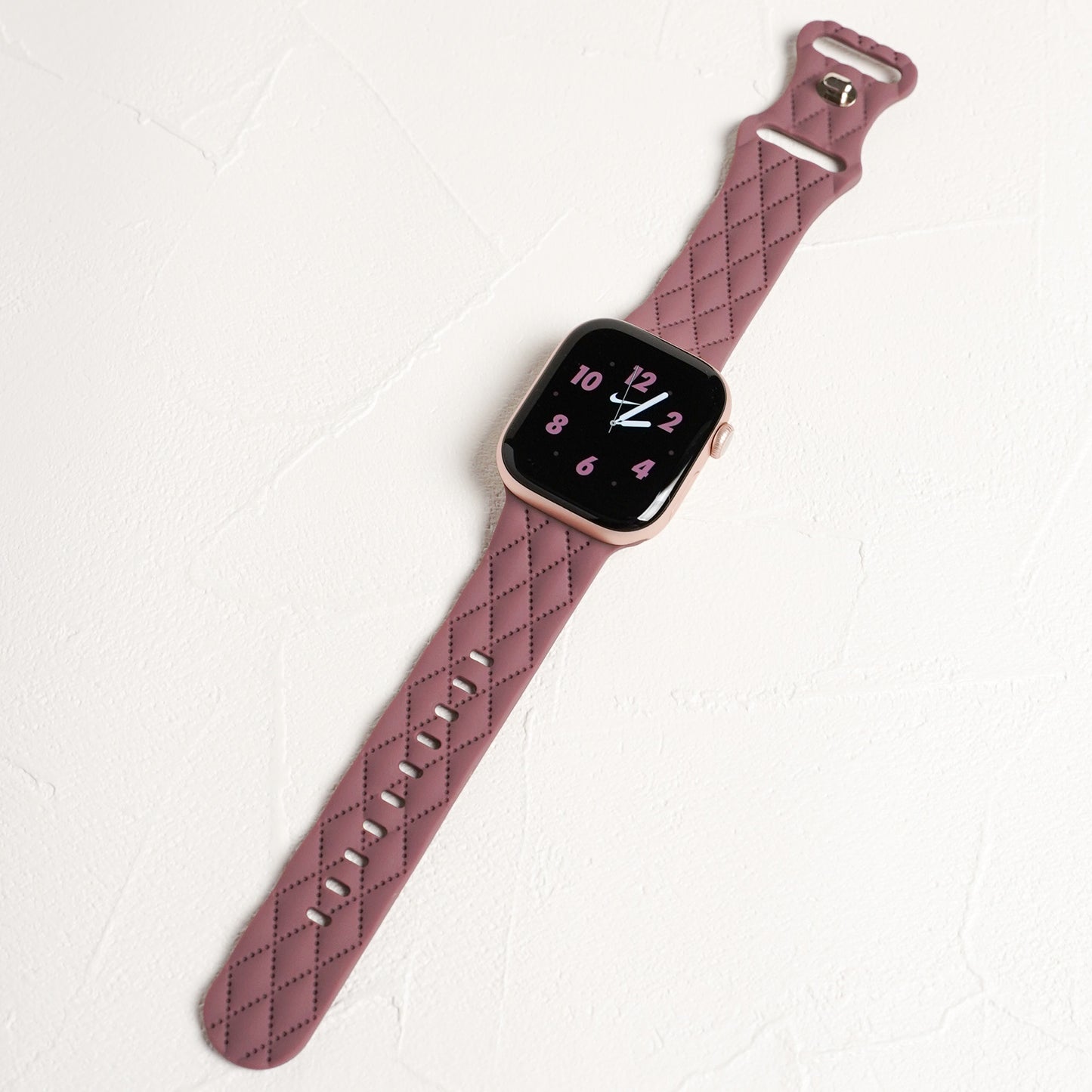 【NEW】キルティング風 シリコン アップルウォッチバンド Apple Watch ベルト