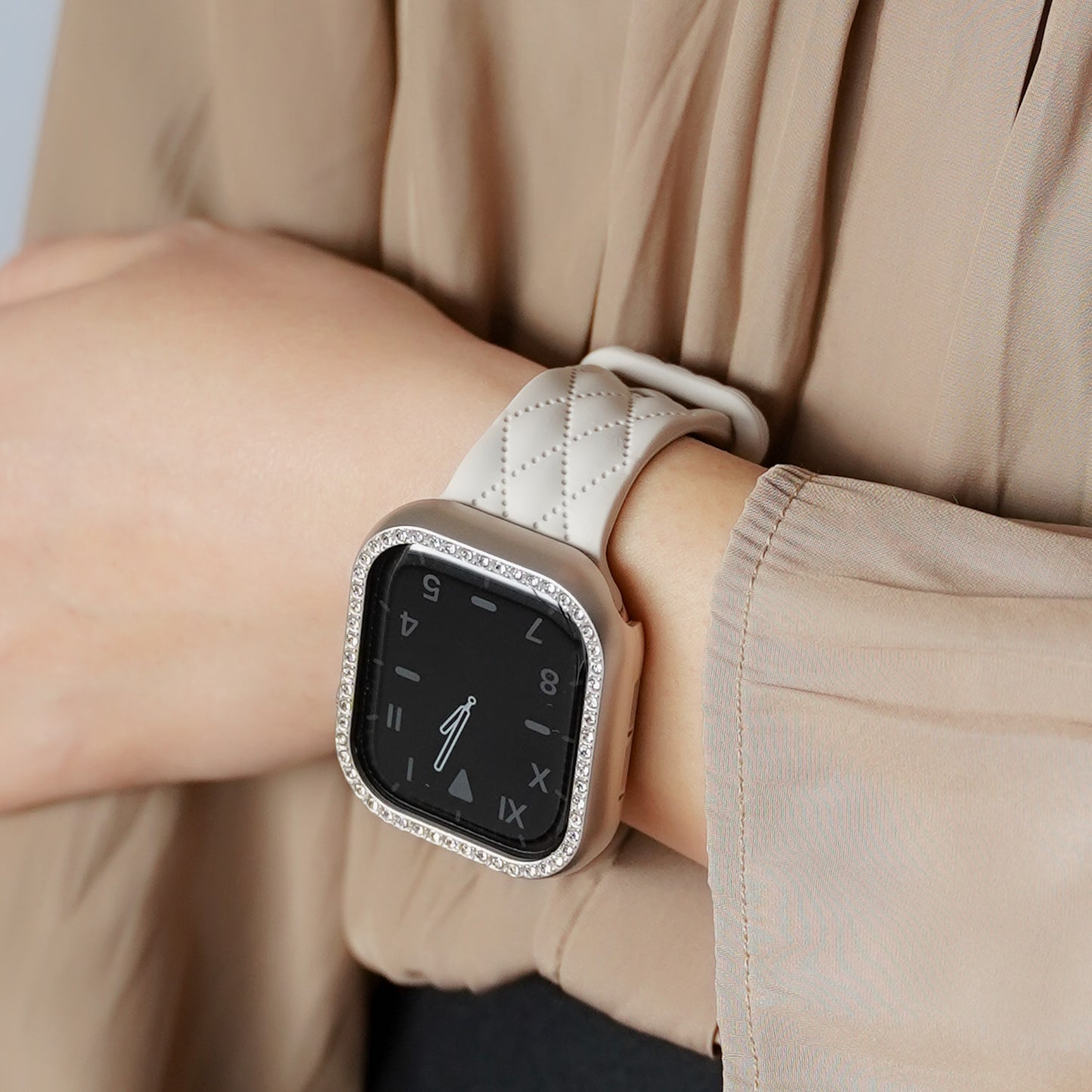 【NEW】キルティング風 シリコン アップルウォッチバンド Apple Watch ベルト