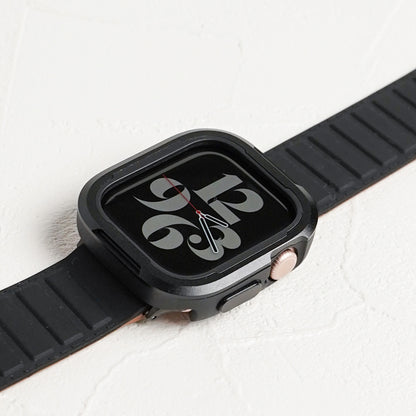 TPU×アルミ 保護フレーム ガラスなし アップルウォッチ ケース Apple Watch