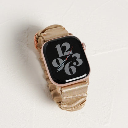 シュシュ風 サテン アップルウォッチバンド Apple Watch ベルト