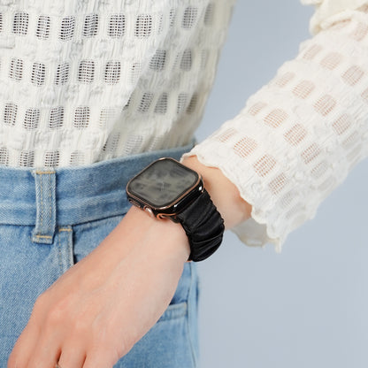 シュシュ風 サテン アップルウォッチバンド Apple Watch ベルト