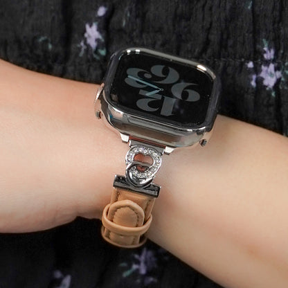 【NEW】ハート×ストーン スリムレザー アップルウォッチバンド Apple Watch ベルト