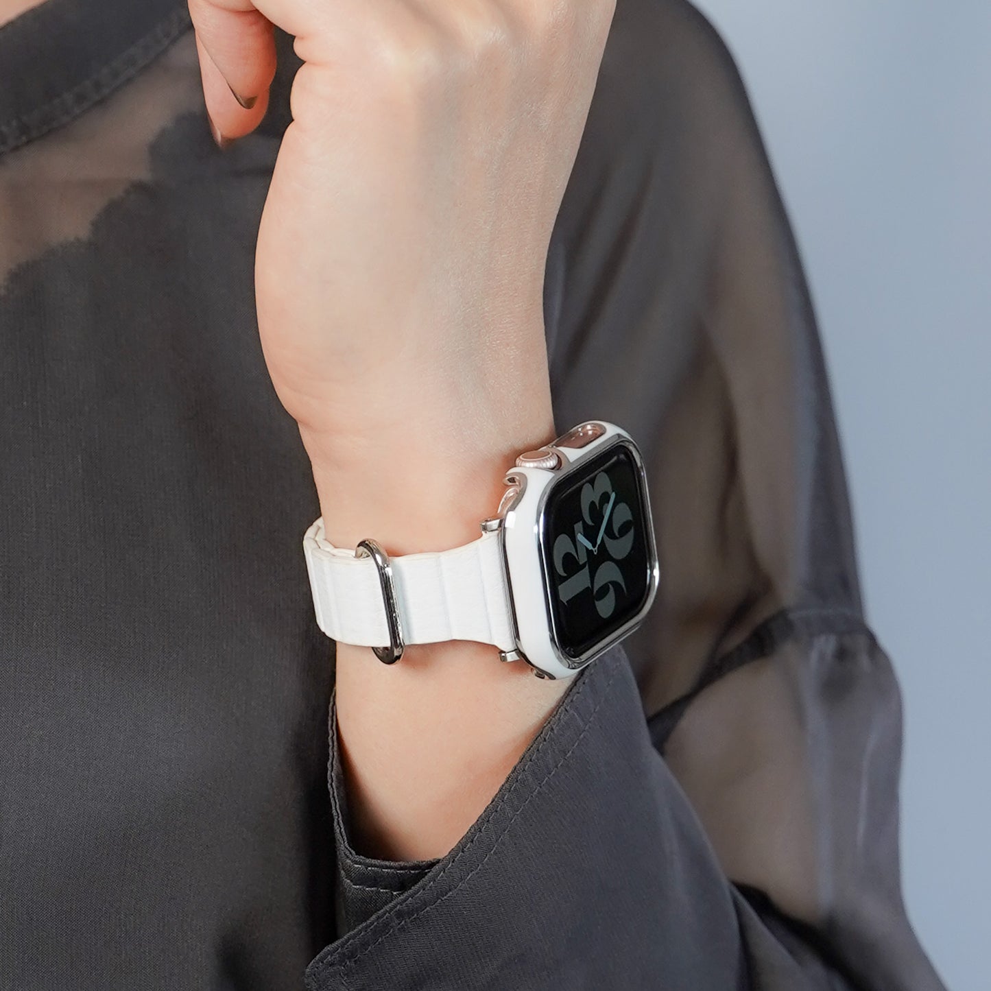 マグネット スリム レザー アップルウォッチバンド レザーループ Apple Watch ベルト