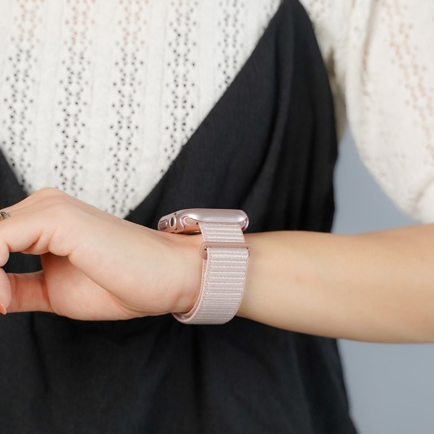 【NEW】ナイロン マジックテープ アップルウォッチバンド Apple Watch ベルト