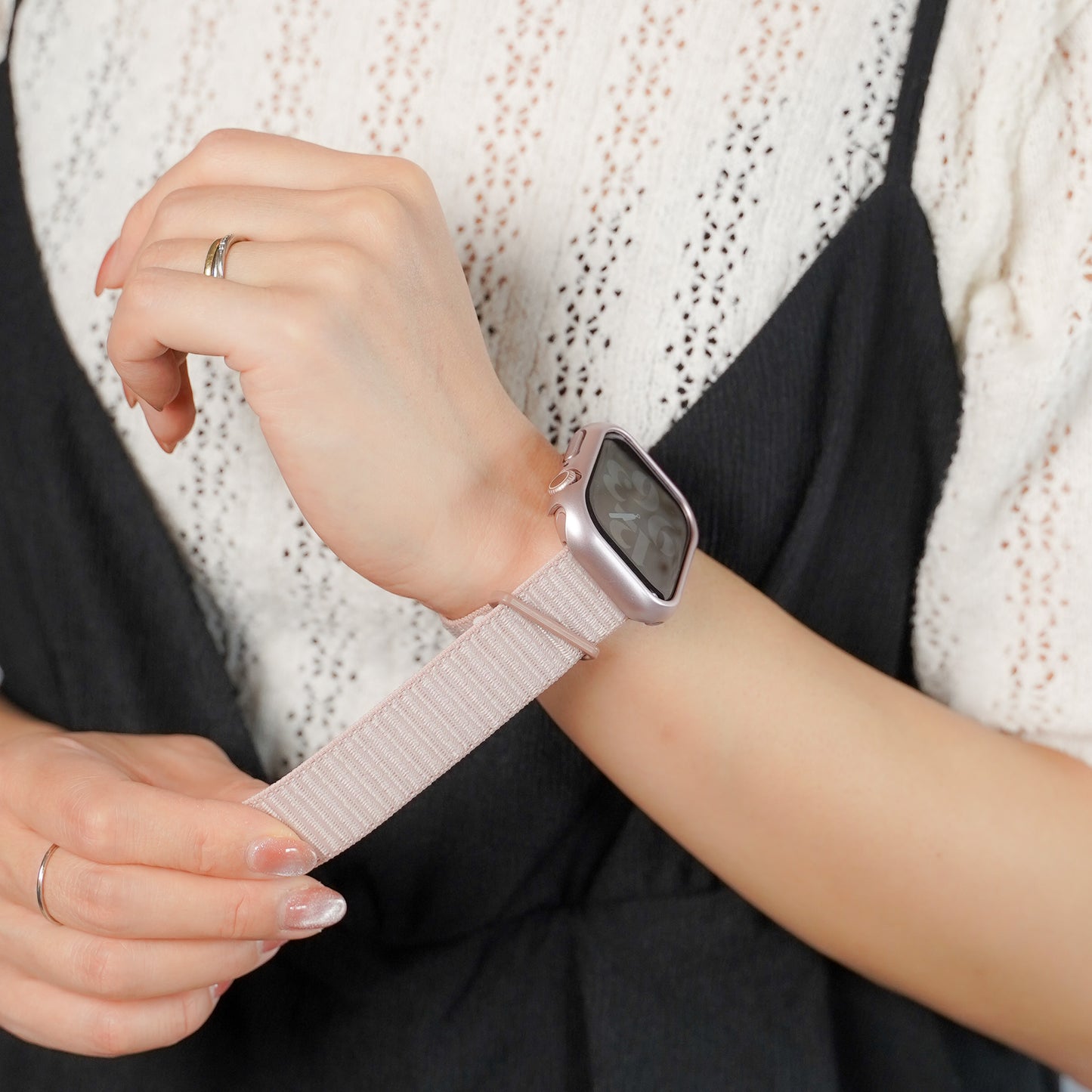 【NEW】ナイロン マジックテープ アップルウォッチバンド Apple Watch ベルト