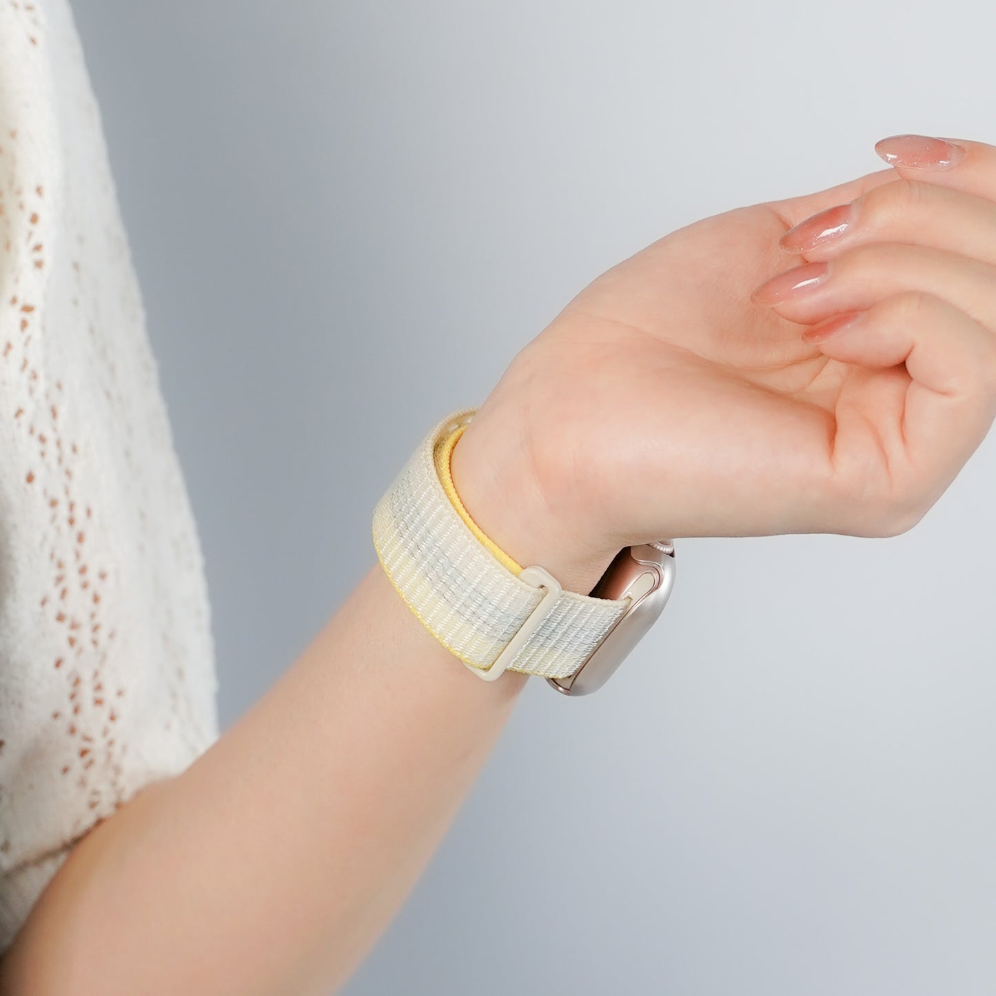 【NEW】ナイロン マジックテープ アップルウォッチバンド Apple Watch ベルト