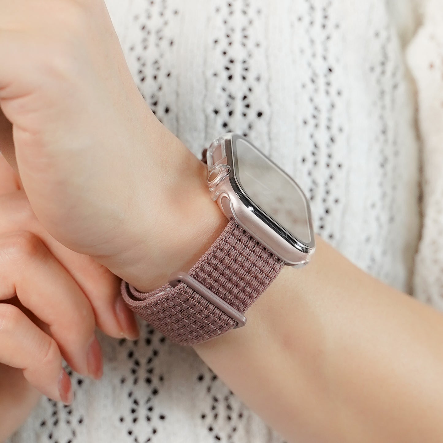【NEW】ナイロン マジックテープ アップルウォッチバンド Apple Watch ベルト