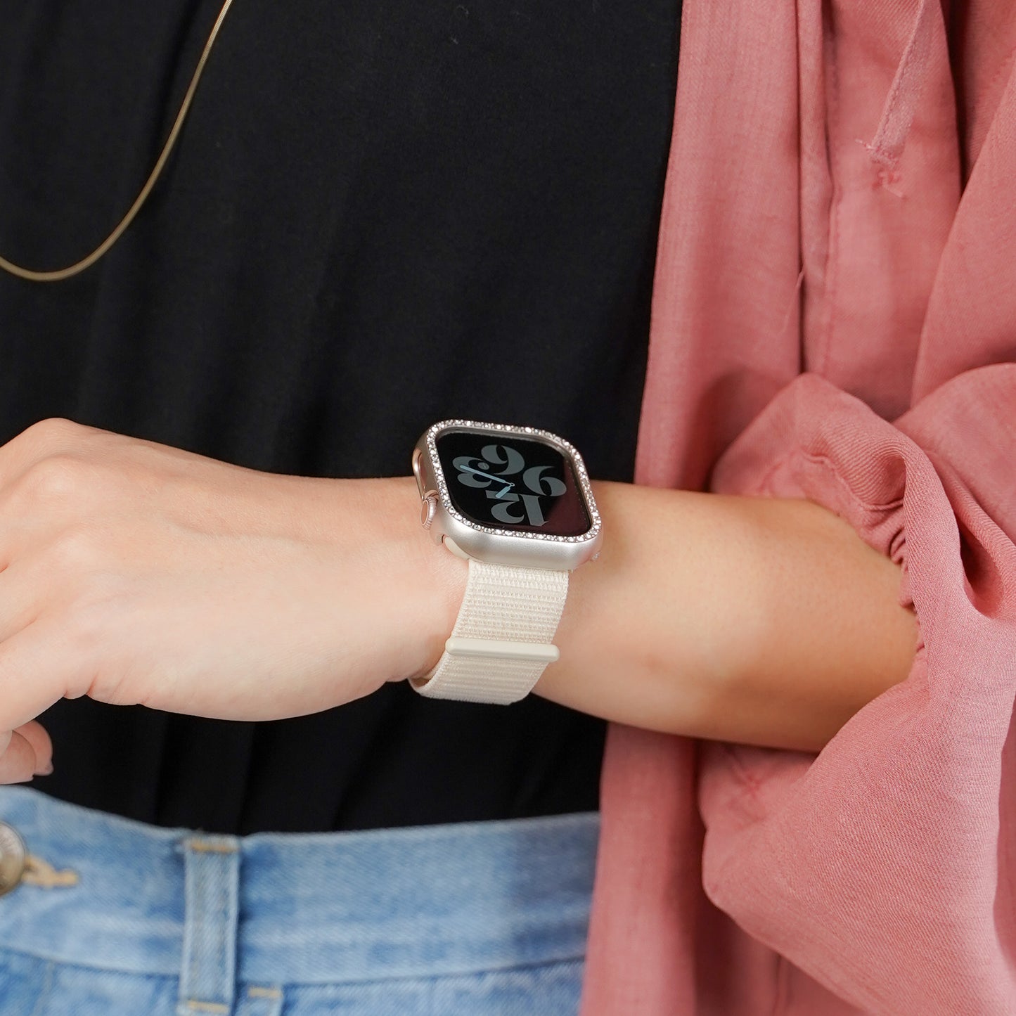 【NEW】ナイロン マジックテープ アップルウォッチバンド Apple Watch ベルト
