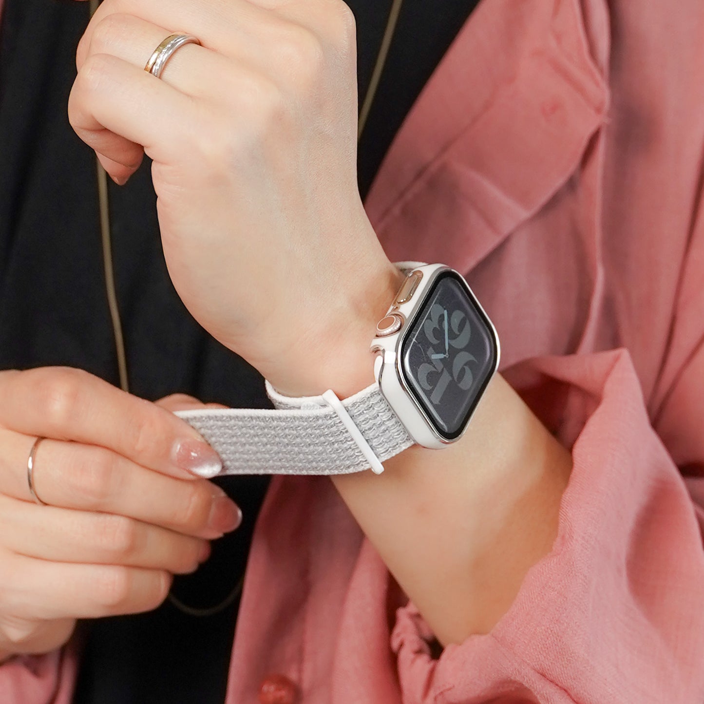 【NEW】ナイロン マジックテープ アップルウォッチバンド Apple Watch ベルト