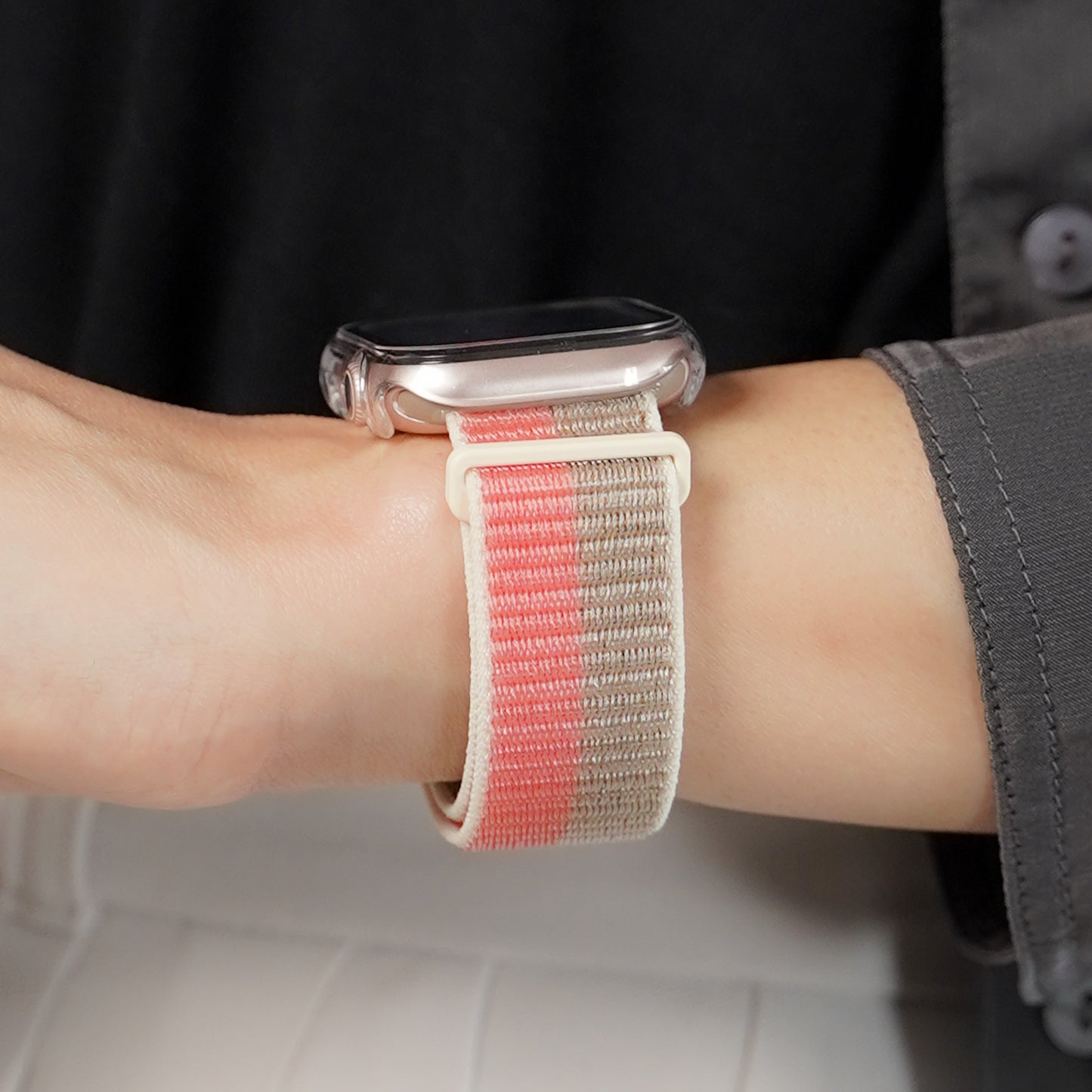 【NEW】ナイロン マジックテープ アップルウォッチバンド Apple Watch ベルト