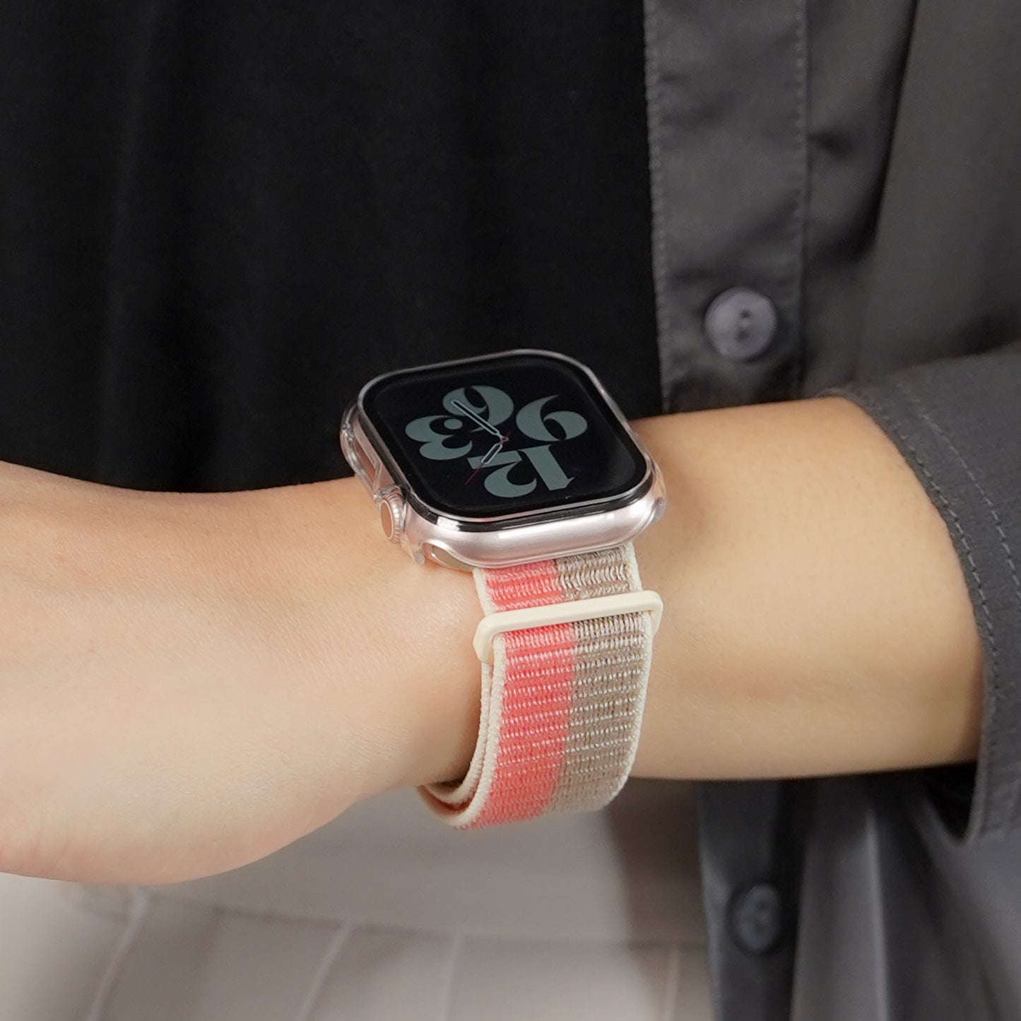 【NEW】ナイロン マジックテープ アップルウォッチバンド Apple Watch ベルト