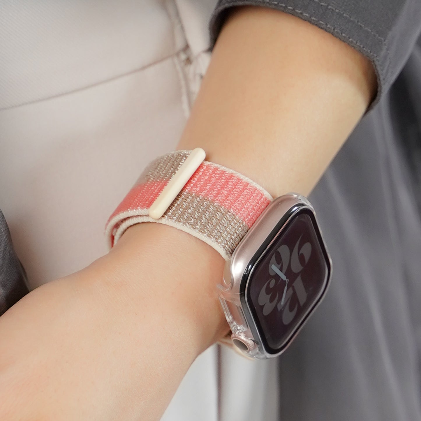 【NEW】ナイロン マジックテープ アップルウォッチバンド Apple Watch ベルト