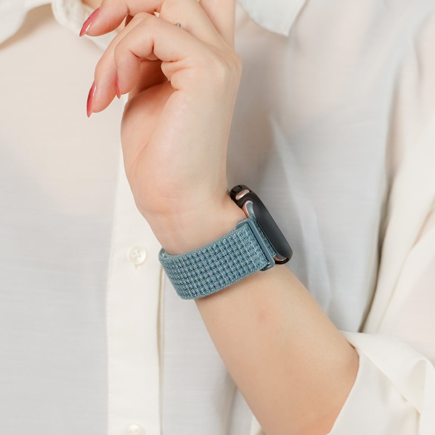 【NEW】ナイロン マジックテープ アップルウォッチバンド Apple Watch ベルト
