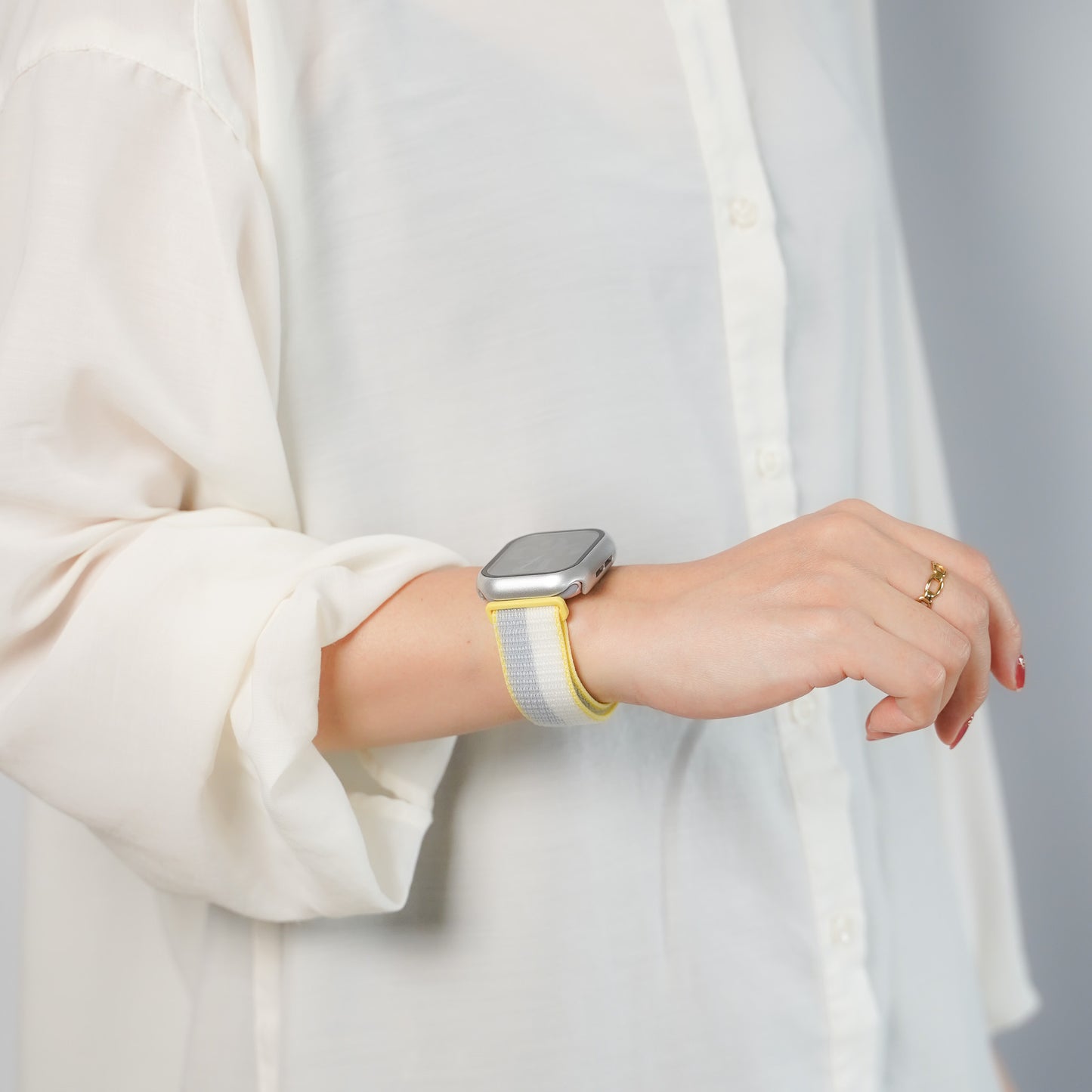 【NEW】ナイロン マジックテープ アップルウォッチバンド Apple Watch ベルト