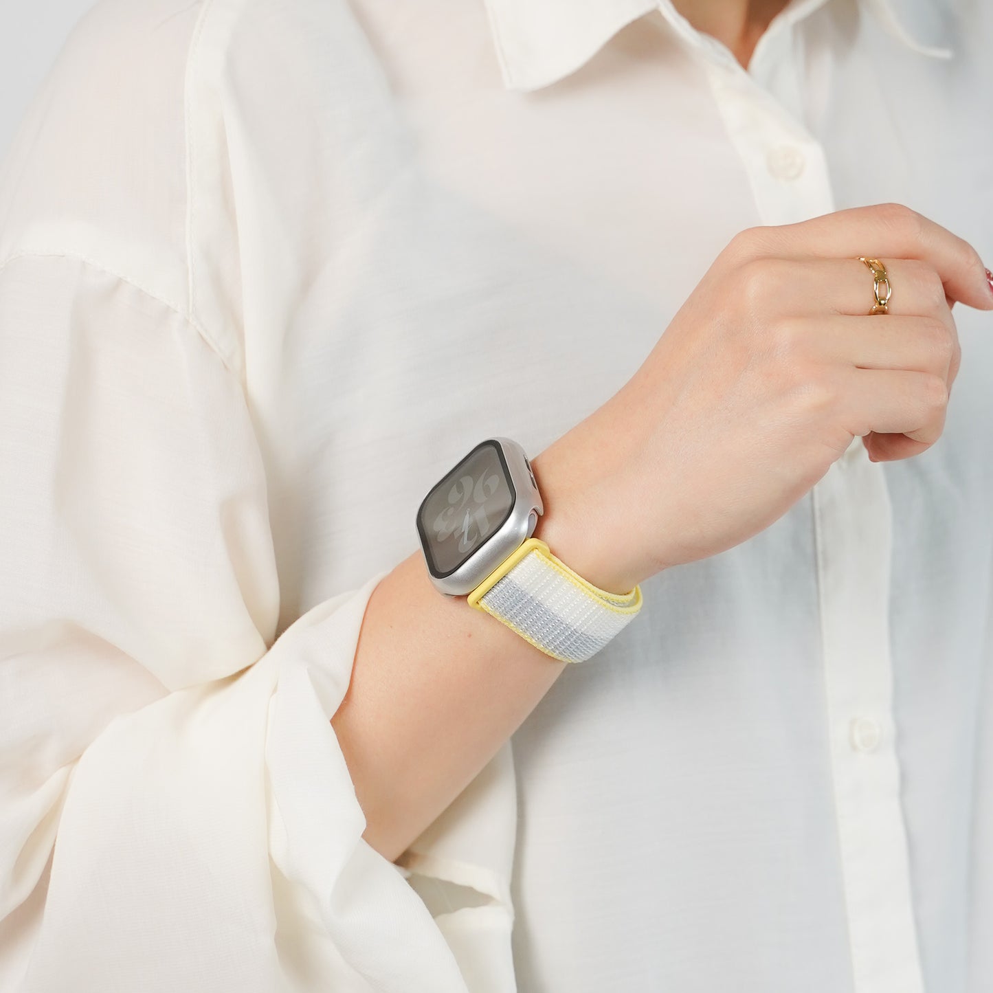 【NEW】ナイロン マジックテープ アップルウォッチバンド Apple Watch ベルト