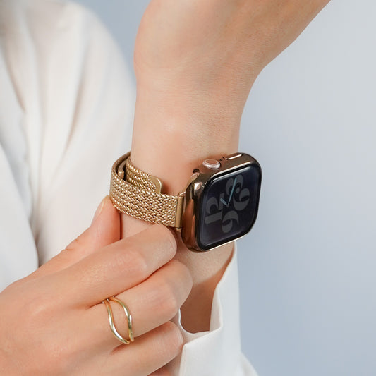 【NEW】マグネット ステンレススリム  三ツ折 アップルウォッチバンド Apple Watch ベルト