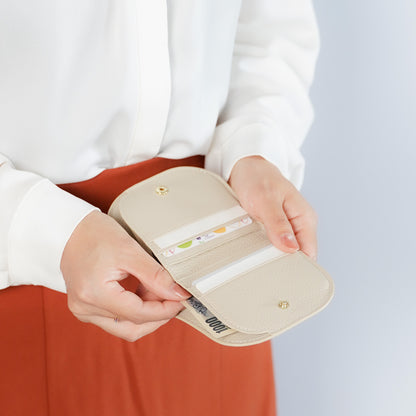【NEW】ミニ財布 スリム 本革 二つ折り 薄型 コンパクト