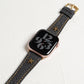 【NEW】デニムレザー×スタッズ アップルウォッチバンド Apple Watch ベルト