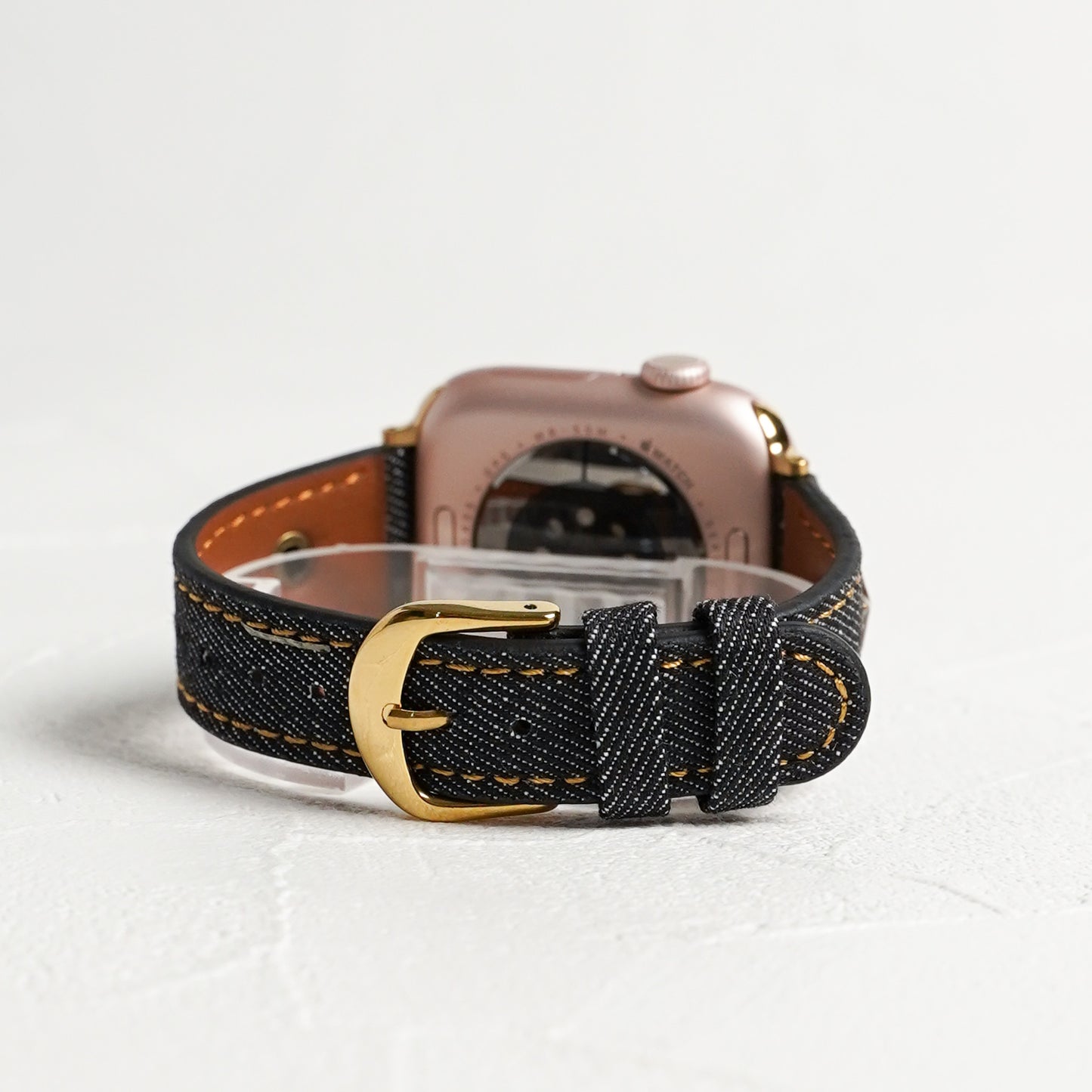 【NEW】デニムレザー×スタッズ アップルウォッチバンド Apple Watch ベルト