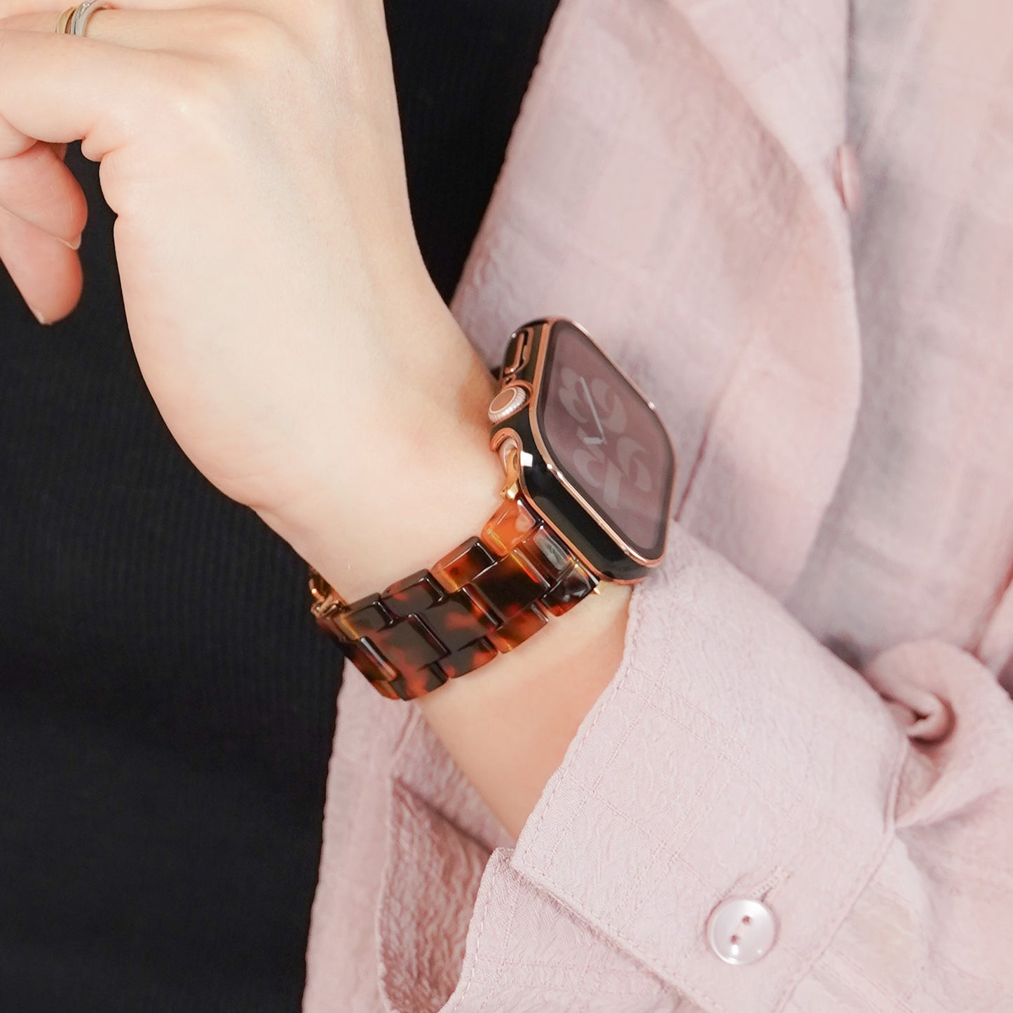 Resin Marble Tortoiseshell Apple Watch Band Marble Style Apple Watch