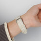 【NEW】ホワイトツイード レザー アップルウォッチバンド Apple Watch ベルト