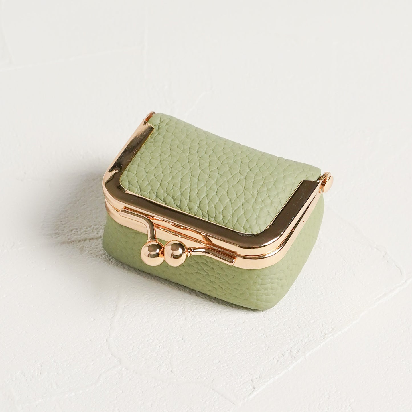 【NEW】がま口 レザー アクセサリーケース マルチポーチ