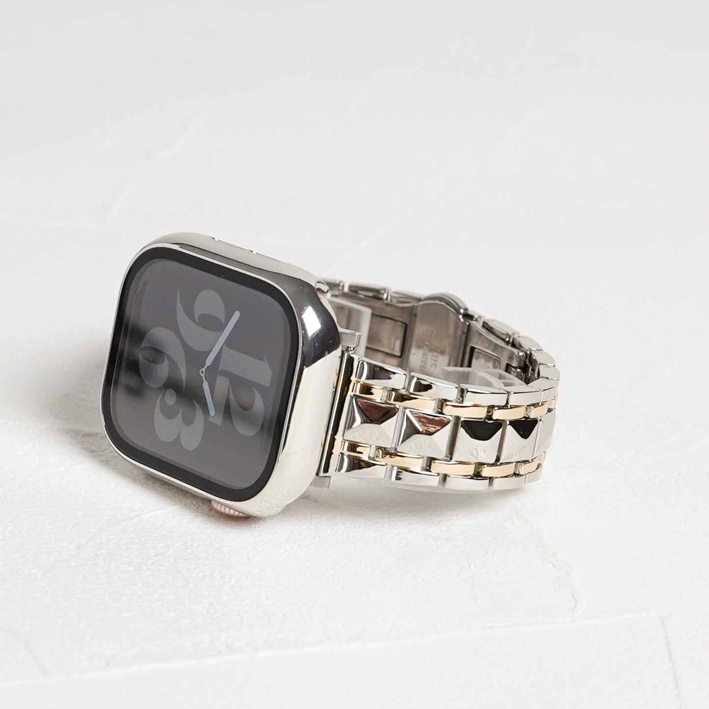 【NEW】ステンレス コンビカラー スタッズ アップルウォッチバンド Apple Watch ベルト