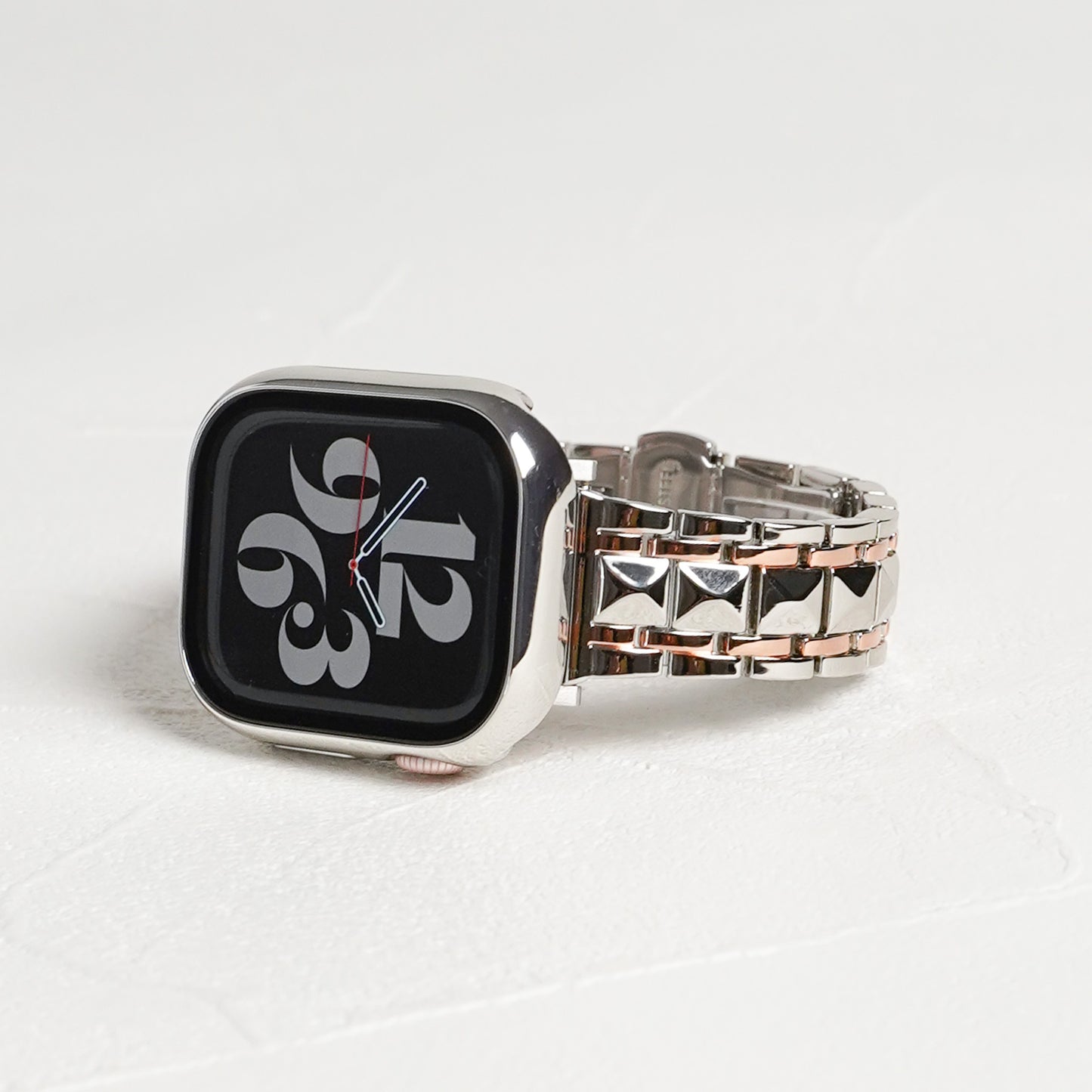【NEW】ステンレス コンビカラー スタッズ アップルウォッチバンド Apple Watch ベルト