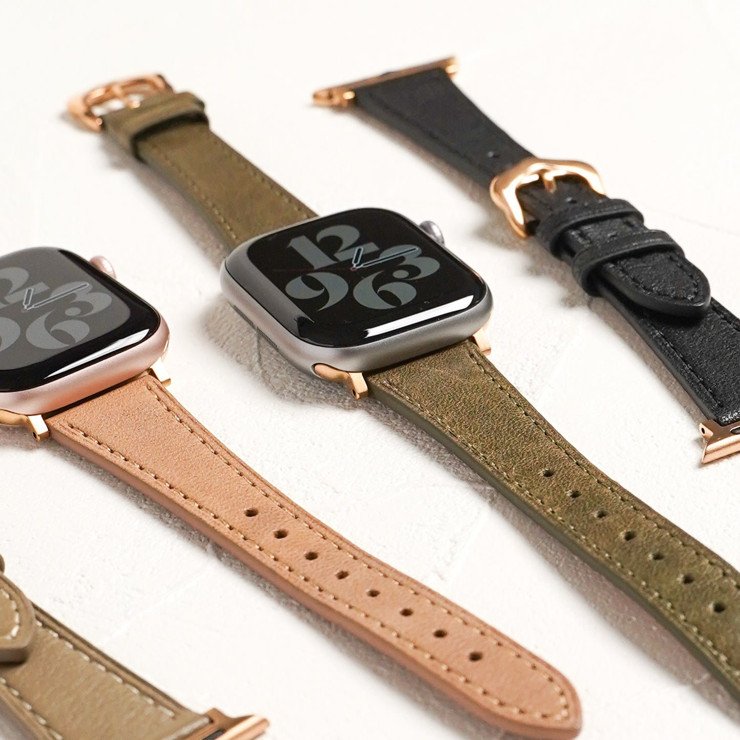 【NEW】レザー スリムウエスト アップルウォッチバンド Apple Watch ベルト