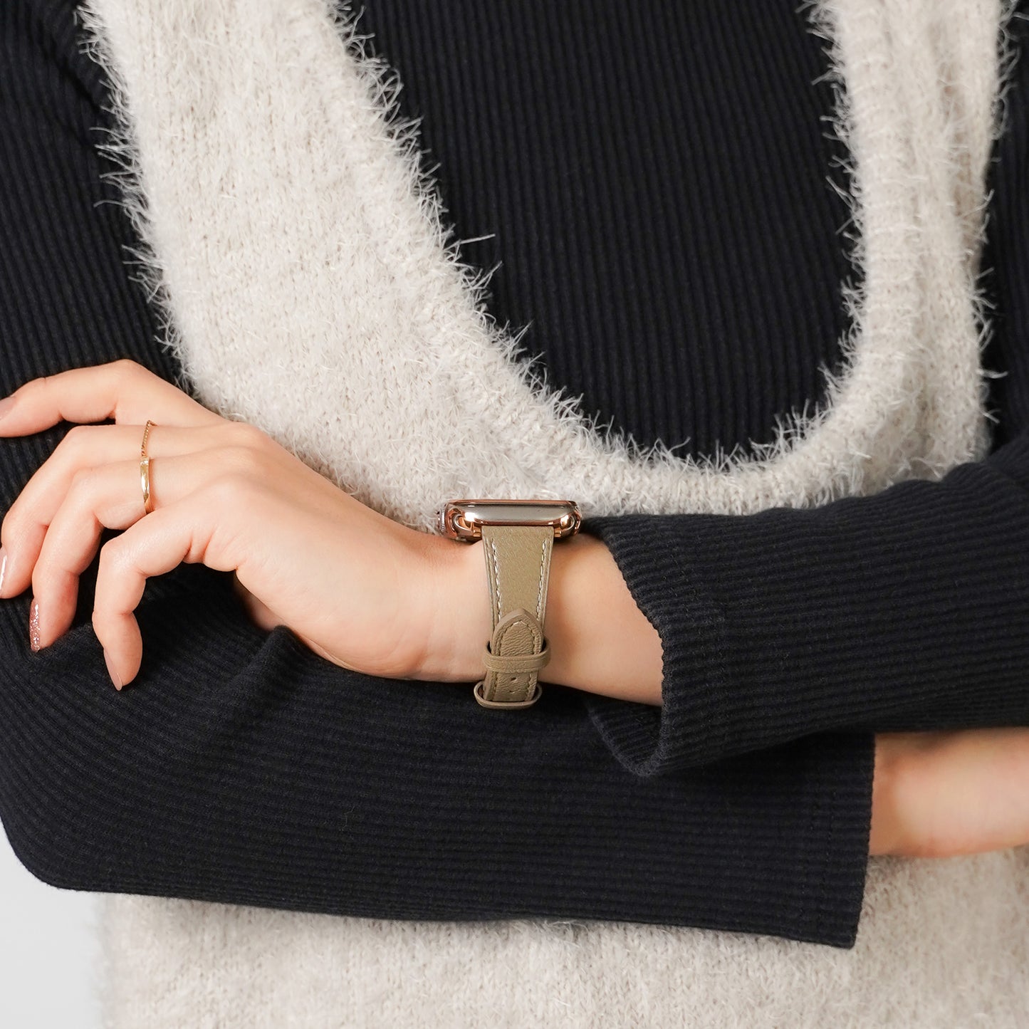 【NEW】レザー スリムウエスト アップルウォッチバンド Apple Watch ベルト