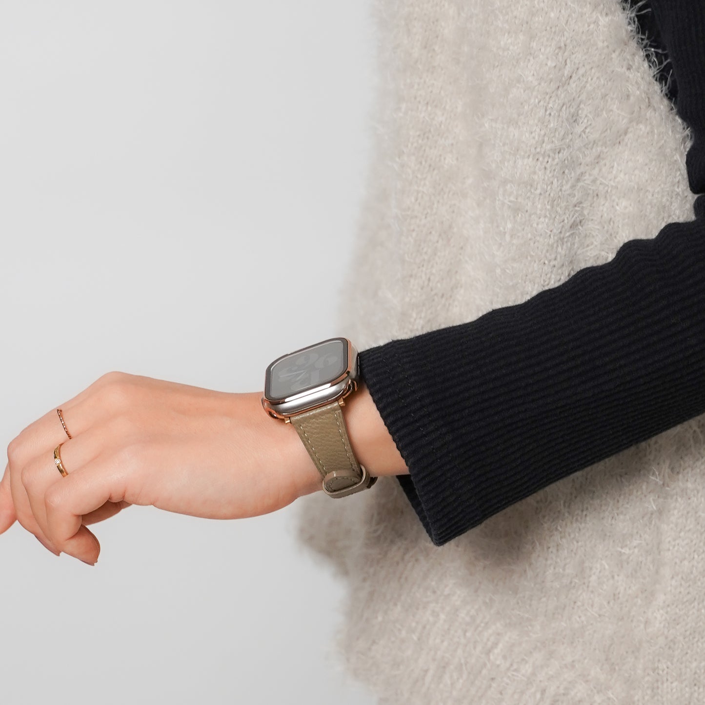 【NEW】レザー スリムウエスト アップルウォッチバンド Apple Watch ベルト