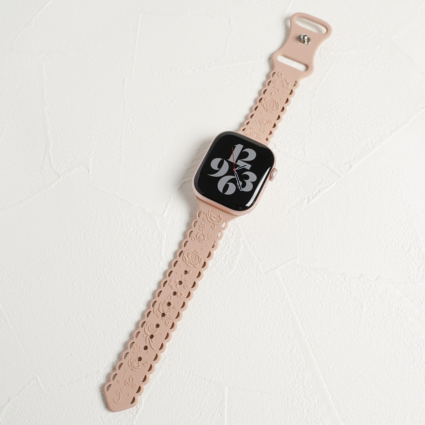 シリコン ローズ×フリル アップルウォッチバンド Apple Watch ベルト