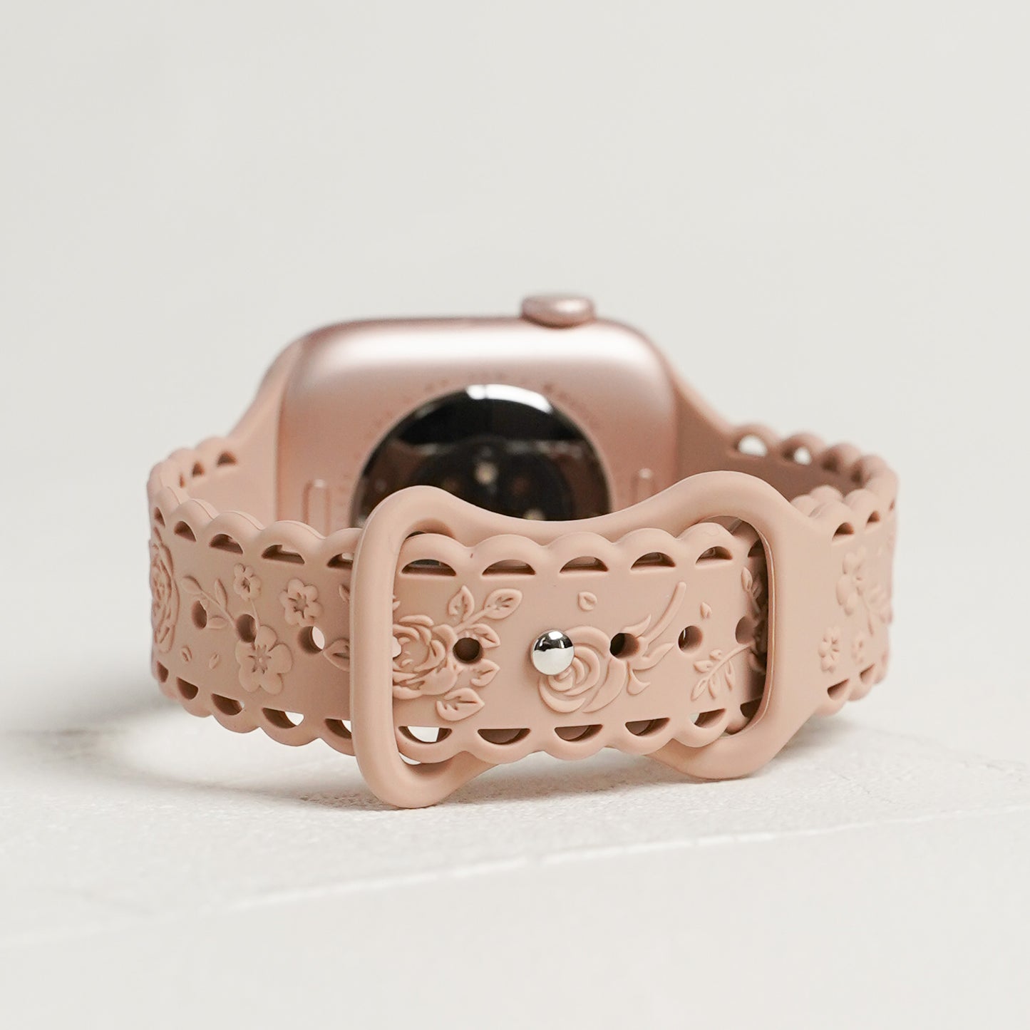 シリコン ローズ×フリル アップルウォッチバンド Apple Watch ベルト