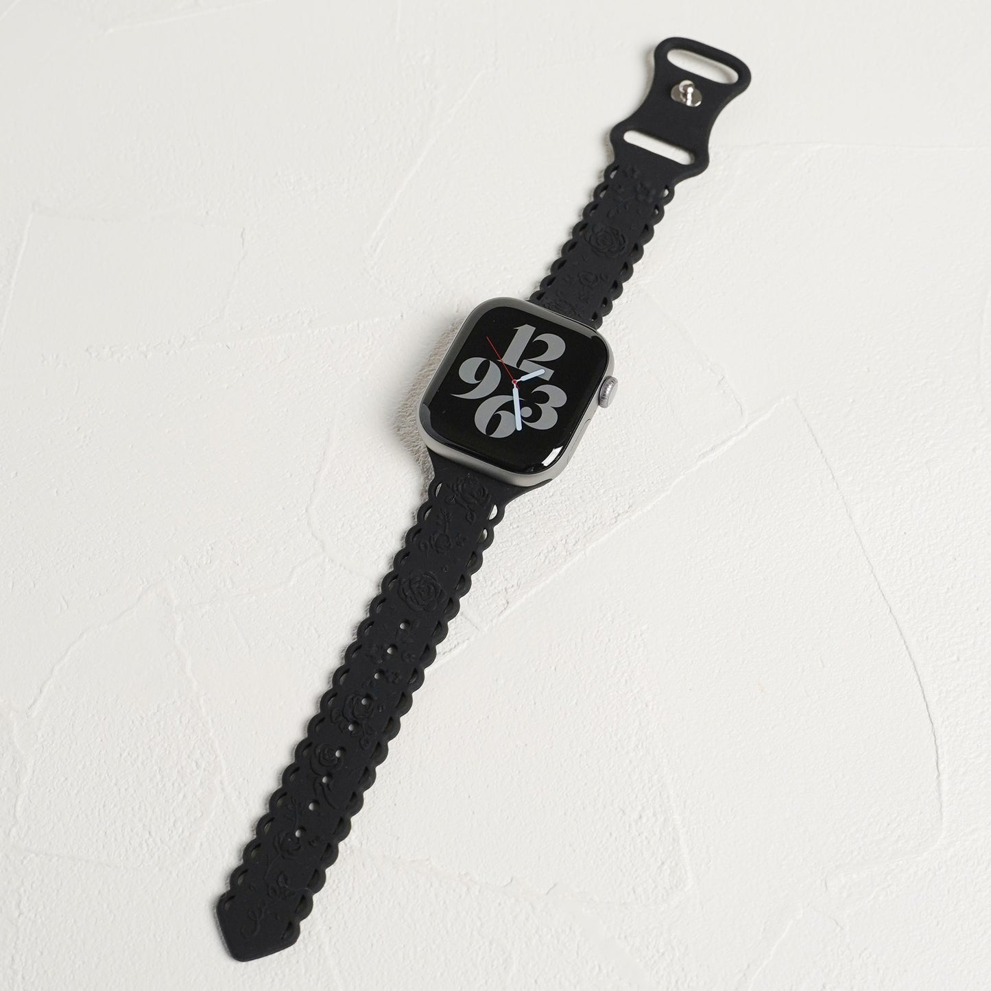 シリコン ローズ×フリル アップルウォッチバンド Apple Watch ベルト