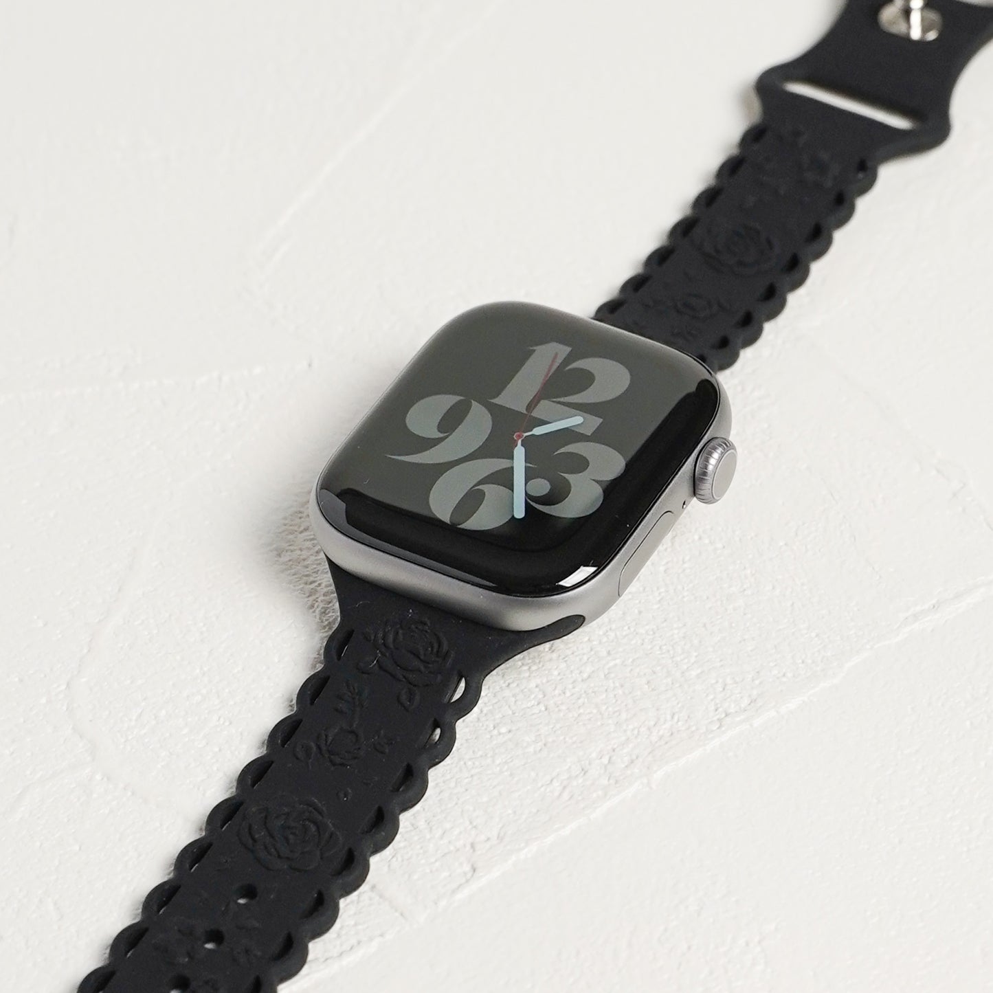 シリコン ローズ×フリル アップルウォッチバンド Apple Watch ベルト