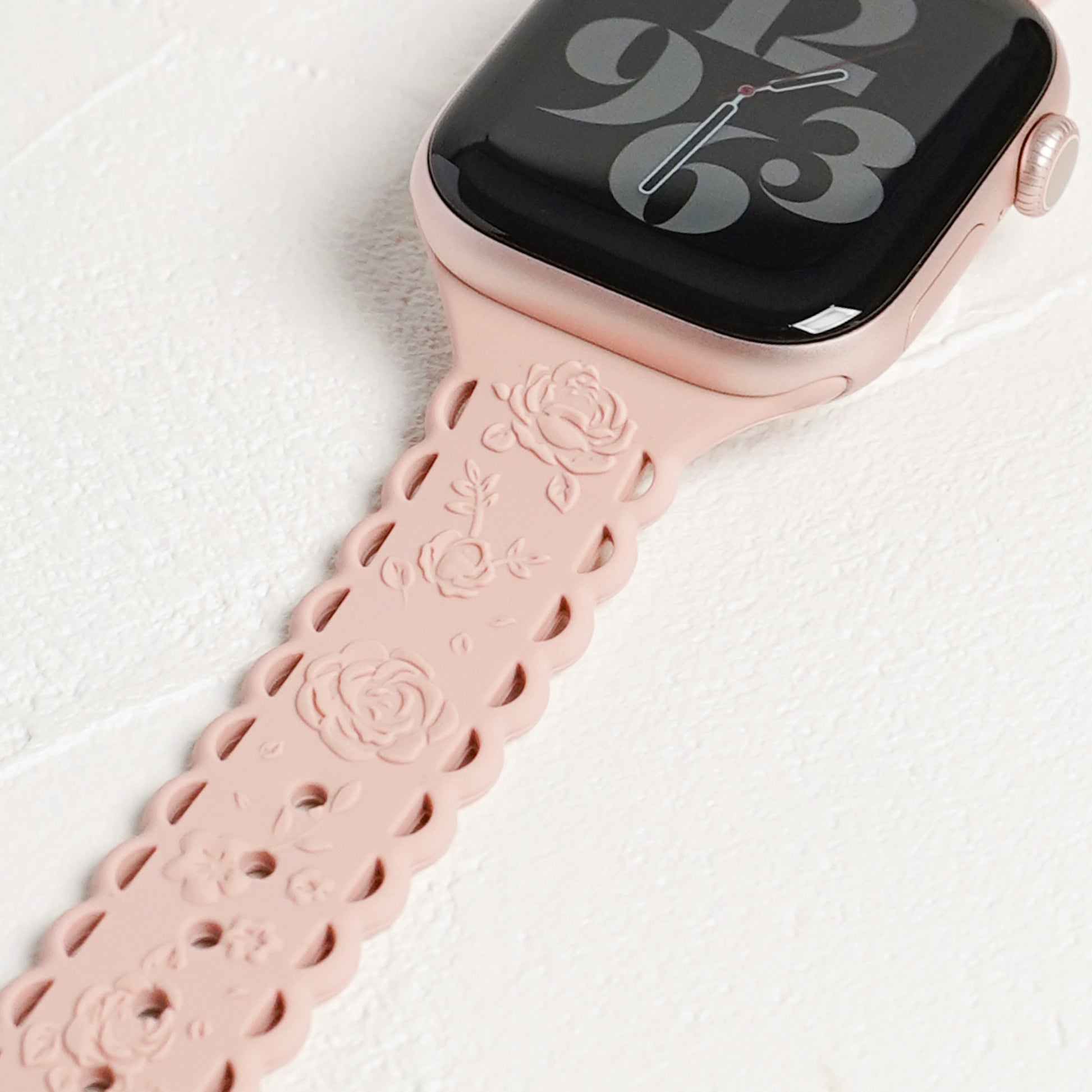 42mm38mm用●アップルウォッチ用ローズカバーピンクセラミックベルト Apple Watch - 42mm38mm◇アップルウォッチ用ローズカバー◇セラミック